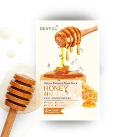 Eunyul Natural Honey Mask Pack (1 Sheet) / Daily Use (1 Pack a Day) / Moisture / Elasticity / Whitening Care / 내츄럴 허니 마스크팩 1매/매일쓰는 1일 1팩 /수분/탄력/미백 케어