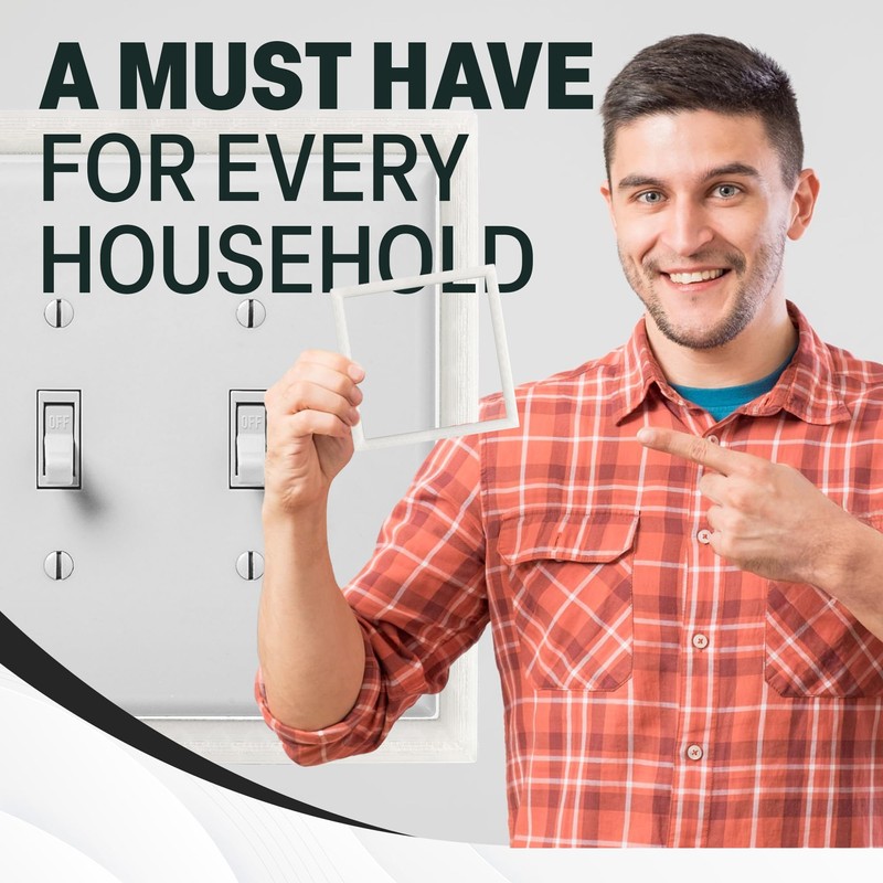 Glow in the Dark Light Switch Frame, 2 Toggle, Luminous