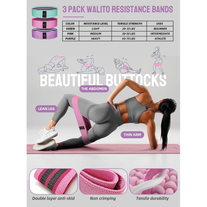 1/3 Yoga Mat Thick, Yoga Set for Beginners Include High