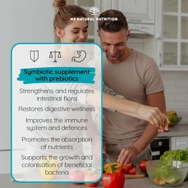 N2 Natural Nutrition Probiotics for Gut Health. Probiotics and prebiotics for Woman & Men. Digestive Enzyme Supplements with 40 Billion CFU, 6 Strains. Helps with IBS & Intestinal Flora. 60 Capsules. N2 Natural Nutrition