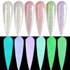 GLOW IN THE DARK Glitter Nail Acrylic Powder 6 Colors