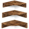 Homode Corner Shelf Wall Mount, Set of 3 Floating Corner