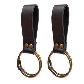 SUMGOGO Skirt Hikes Renaissance Medieval Keyring Belt Hook Loop Wrist Waistband Accessory Ren Faire LARP Cosplay Costumes (Black)