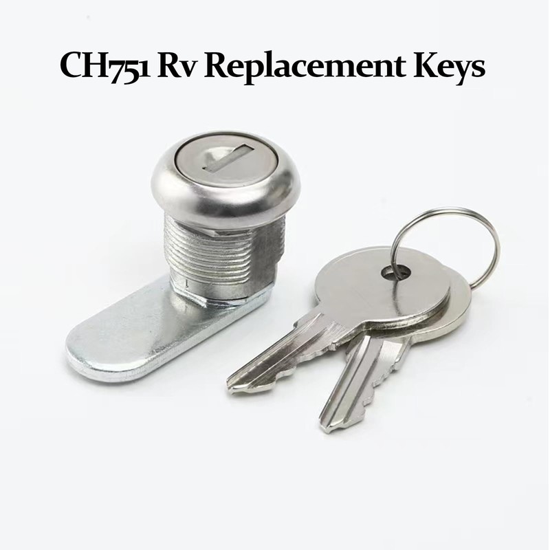 CH751 RV Keys for RV Campers Cabinets Push Locks, Spare