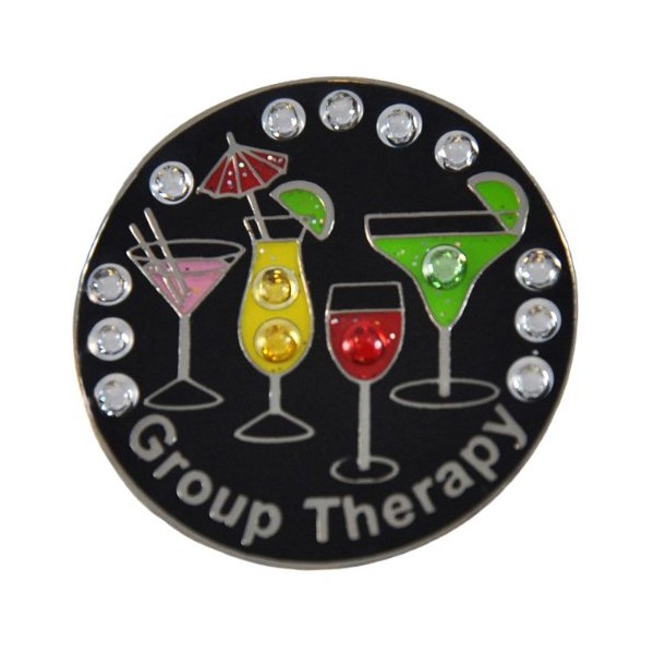 Navika Group Therapy Swarovski Crystal Ball Marker with Hat Clip Black, red, yellow, pink, green