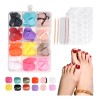 Kit Pedicura Uñas Postizas Para Pies Con Pegamento 288pcs