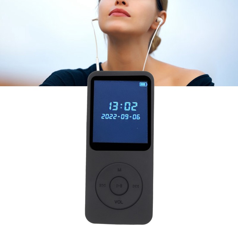MP3 MP4 Player Bluetooth 5.0 Ultra Thin Digital LCD 1.77