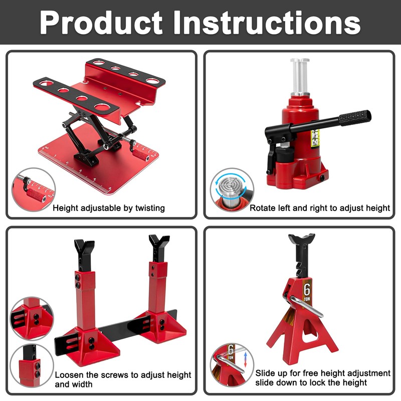 RC Car Jack Stand for 1/8 1/10 1/12 Scale RC