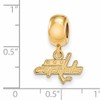Washington Capitals Bead Charm Extra Small (3/8 Inch) Dangle (Gold