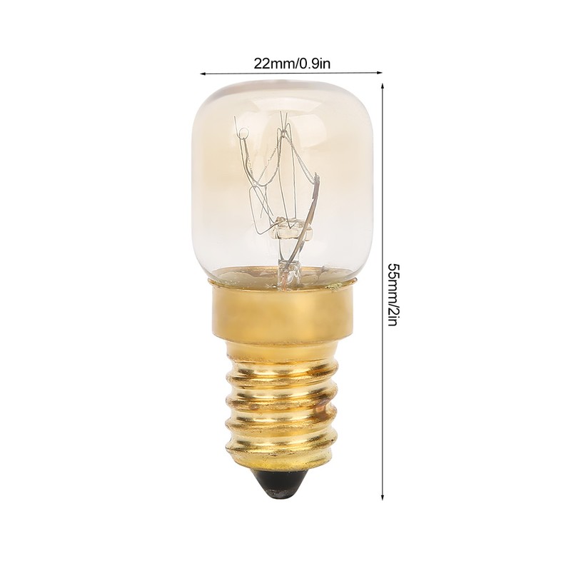 10Pcs 300℃ High Temperature Resistance E14 Brass Microwave Oven Light