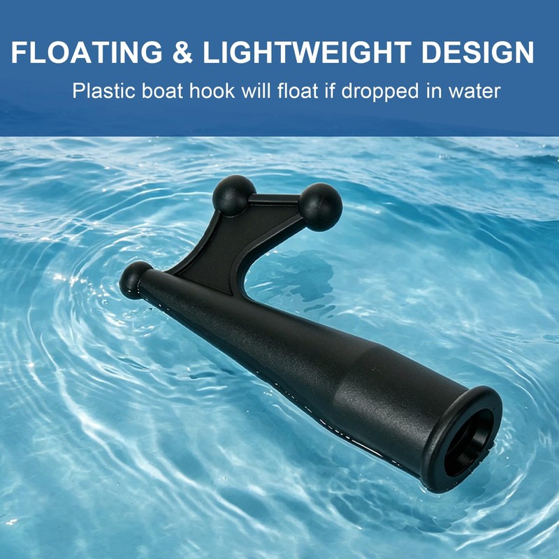 HWEIUA Boat Hook Attachment for Extension Pole, Floating & Rugged