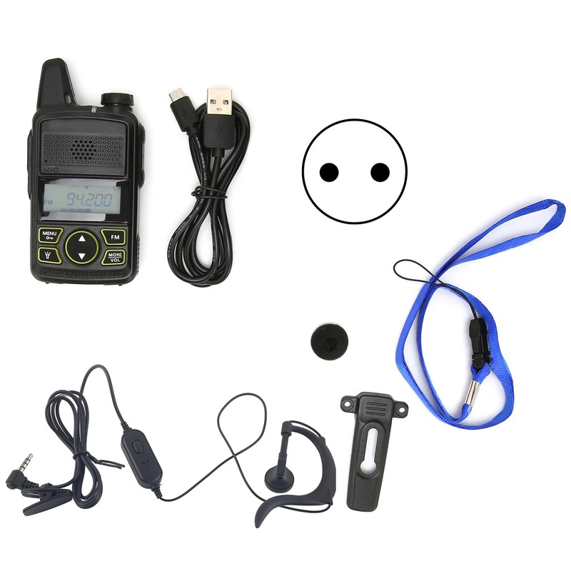 BFT1 WalkieTalkie UltraThin and Mini Handheld Rechargeable Civilian Radio WalkieTalkie