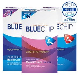eTV Aekyung Blue Chip Soap 100g 5 packs x 3 / eTV애경 블루칩 비누 100g 5입 x3개