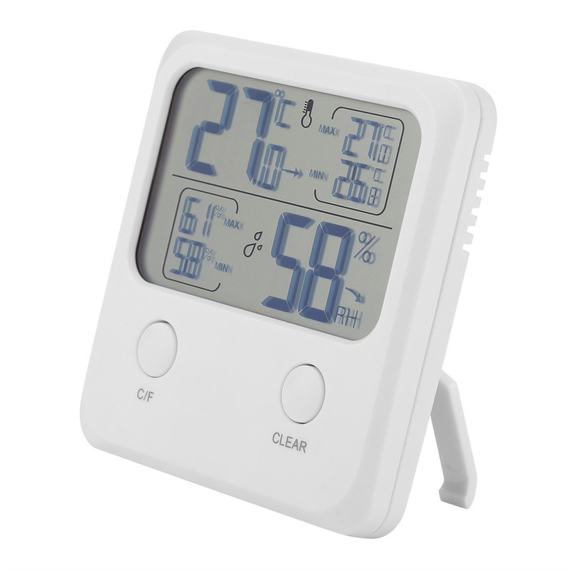 Digital Electronic Thermometer Hygrometer Indoor Humidity Temperature for Home Office