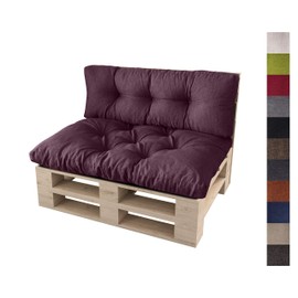 Sunnypillow Pallet Cushion Pad Set for Euro Pallets Indoor and Outdoor Pallet Cushions Pallet Sofa Cushion with Beautiful Quilting Many Colours and Sizes to Choose From