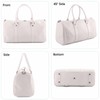 Weekender Bags for Women Leather Travel Bag (Beige)