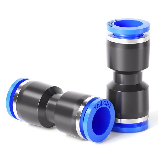 TAILONZ PNEUMATIC Straight 2 Way 8 mm Hose OD Push