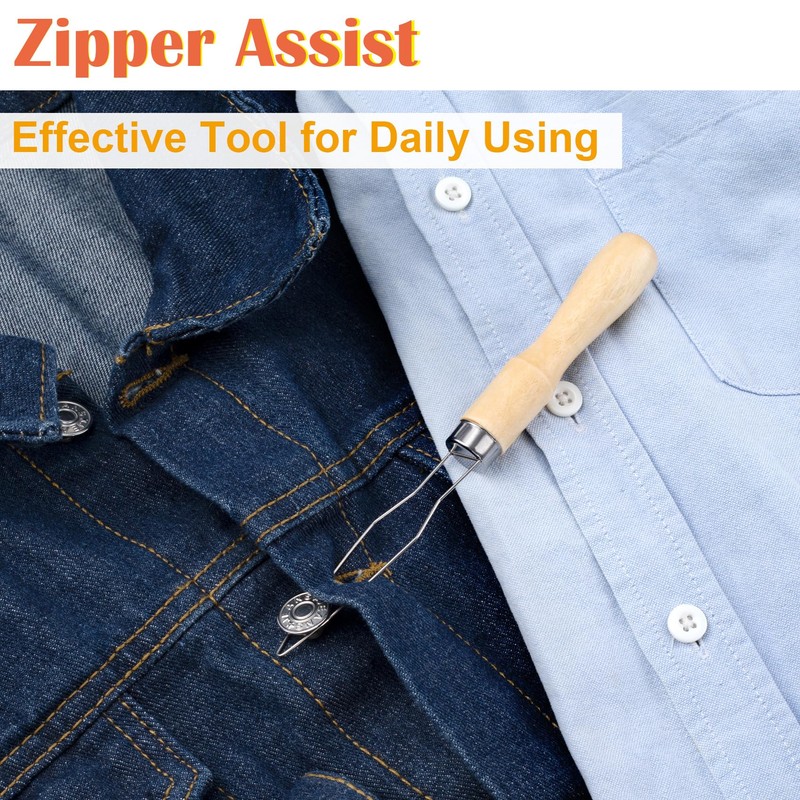 STSTR Easy Button Hook, Steel Button Helper Tool for Elderly,