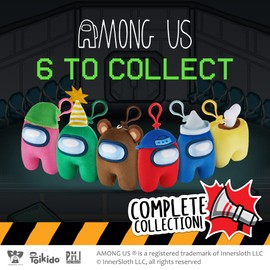 Among Us Collectible 13CM Clip On Plush - Series 2 (Pink)