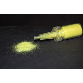 UV Blacklight Reactive Cosmetic Face & Body Glitter Powder (10 Gram Jars) (UV Lemon Yellow)