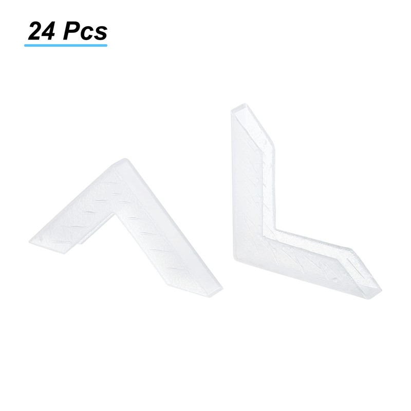 sourcing map PP Corner Protector L Shaped 33x4mm for Ceramic,