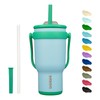 BJPKPK 30 OZ Insulated Travel Tumbler with Handle and Straw,