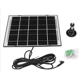 AsFrost 6V Waterproof Solar Panel 7W for Chicken Coop Door with New Cold-Proof Material Practical & Reliable Solar Panel Battery Charger with Type-C Port & 9.8 Feet Cord