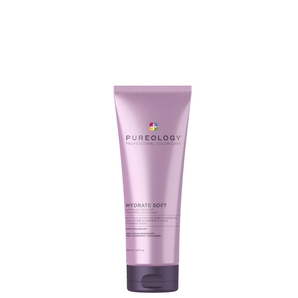 Pureology Hydrate Soft, Softening Treatment Hair Mask, for Dry Colour-Treated Hair, Vegan Formulas, Sulphate Free for a Gentle Cleanse, 200 ml