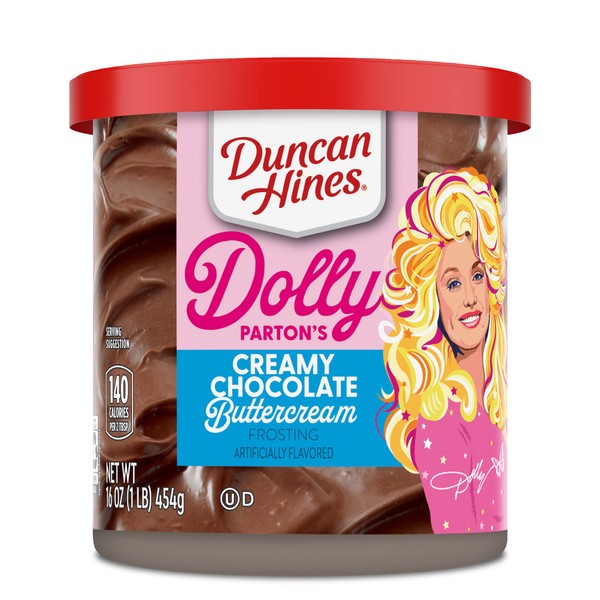 Duncan Hines Creamy Home-Style Chocolate Butter Cream Frosting, 16 OZ (Pack of 8)