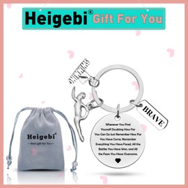 Heigebi Swim Coach Keychain - Swimming Lover Gift for Men, Swim Team Appreciation Keyring, Inspirational Gift for Swimmers