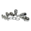 Chrome Mag Wheel Lug Nut & Stud, 12mm, Compatible with