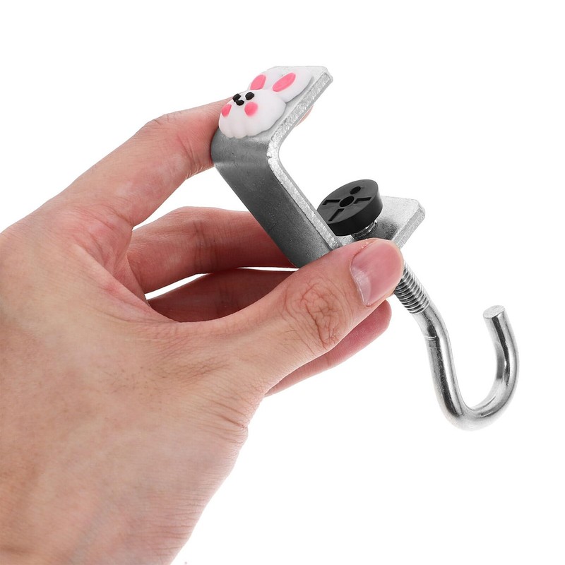SOLUSTRE C-Clamp Stainless Steel Hooks C Clamps Bar Clamp Small