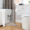 Songtec Toilet Paper Holder Stand, Sturdy Floor Standing Tissue Roll