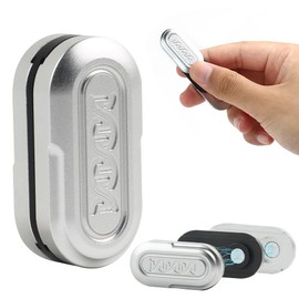 STONESTAR DNA Fidget Slider, Aluminum Alloy Push Card Magnetic EDC Fidget Toys Sensory Toys Anxiety Stress Relief Toy, for Adults with ADHD, ADD and Autism (Silver, Small)