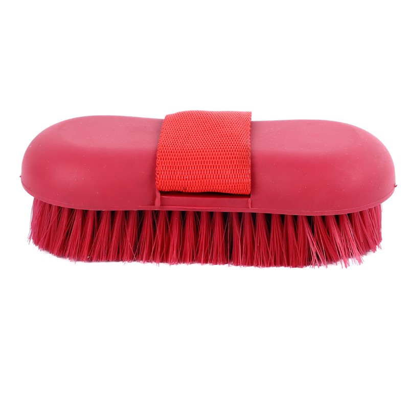 Horse Brush Soft Bristles Skid Resistant Handle Horse Grooming Brush