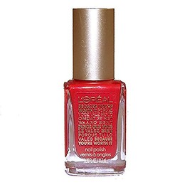 L'Oreal Collection Exclusive Nail Polish Because You're Worth It Red