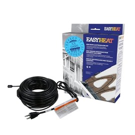 EasyHeat 30' Roof Deicing Cable, For Roof and Gutters, Pre-assembled for Ice and Snow Damage Prevention, 150 Watts