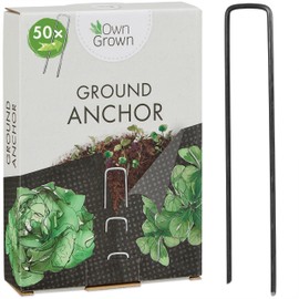 Landscape Staples : 50 Garden Staples for Weed Barrier Fabric, Garden Netting and More – 5.9 x 1.2 Inch Garden Stakes Metal for Landscape Fabric – Landscape Stakes for Gardening from OwnGrown