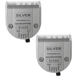 WELURE 2 Pack Detachable Adjustable Pet Dog Grooming Clipper 5-in-1 Blade for W-AHL Professional Animal Blade Arco Bravura Chromado #9#10#15 Dog Horse Clippers