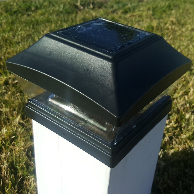 6" x 6" Solar Post Cap Light LED Bright SMD,