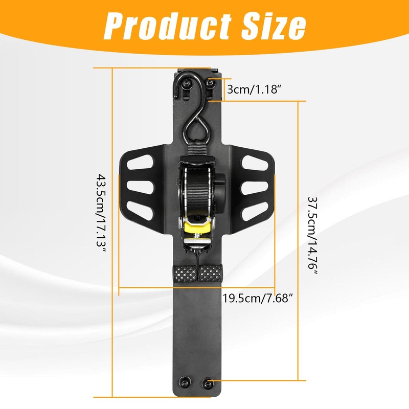 SuLokiy Truck Bed Mounted Ratchet Straps Self Retractable Compatible with