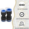 Bwintech 40 Pcs Straight Push in Connect Pneumatic Fitting Kit,2