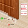 Tigsport T-Shaped Door Draft Stopper，Silicone Weather Stripping Seal for Windows
