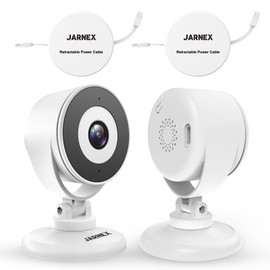 4MP Indoor Smart Home Security Camera, Baby/Pet Camera Monitor, Type-C Retractable Cable, Easy to Move, Bluetooth Quick Link, 2 Way Audio, Motion Detection, Compatible with Alexa & Google Home (2)