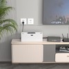 Bamboo Cable Management Box, Large Cord Organizer Box Cable Box