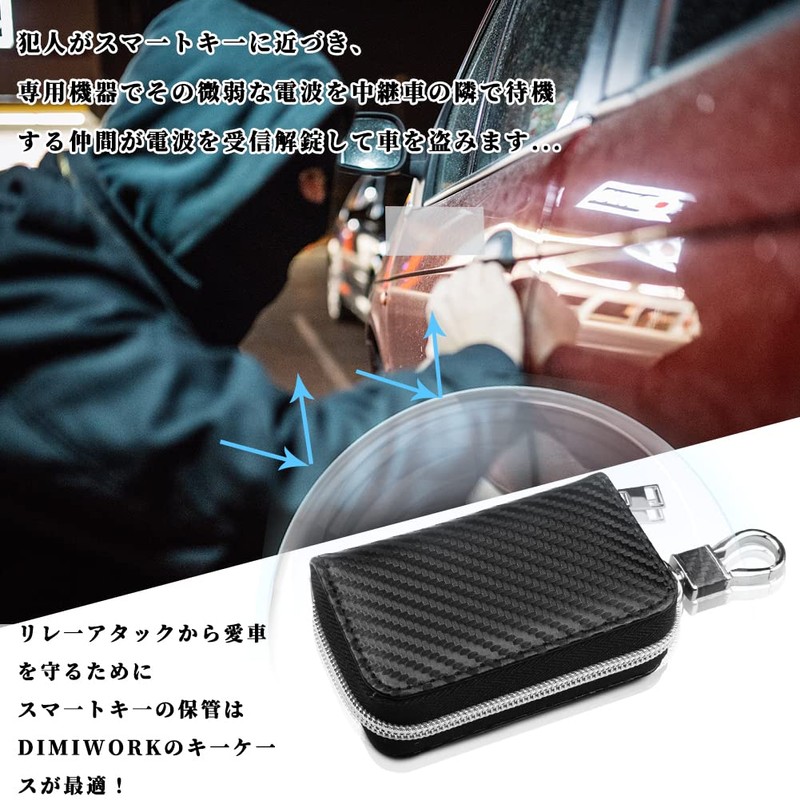 Relay Attack Prevention Smart Key Case, Radio Wave Blocking Case,