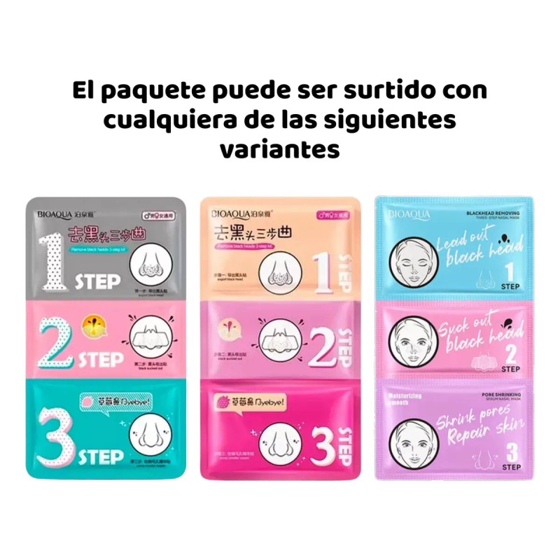 Tiras Pasos Universo Linea Eliminar Puntos Negros Nariz Pzs