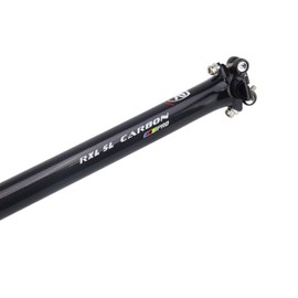 RXL SL Carbon Seat Post MTB Bicycle Seat Post Road Bike Seat Post Carbon Fibre + Aluminium Alloy Head Mountain Bike Seat Post 3K Glossy 30.8 x 350 mm