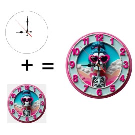 10 Inch Wood Wall Clock a Safe, Non-Controversial Giftsheet size: 25*25cm/9.843*9.843inch, color: White