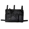 Wheelchair Side Bag with Cup Holder and Reflective Strip, Large